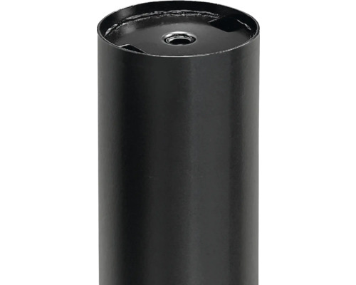 Douille de clôture noire en métal pour le montage de poteaux