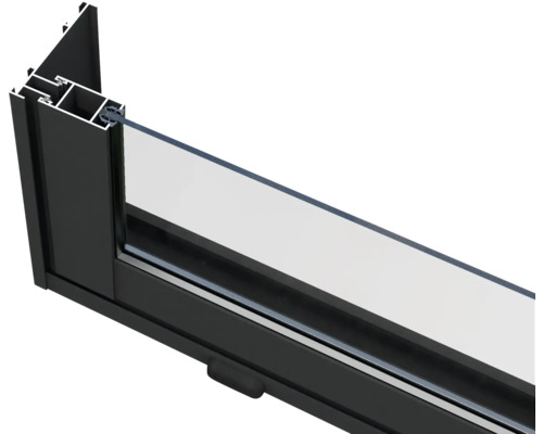 Profilé de fenêtre en aluminium et verre