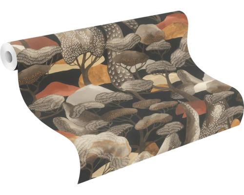 Tapetenrolle mit Baummuster