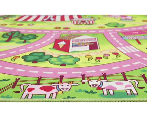Spielteppich mit Tiermotiven und Strassen
