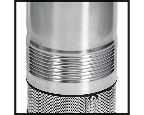 Vue détaillée d''une pompe immergée en acier inoxydable