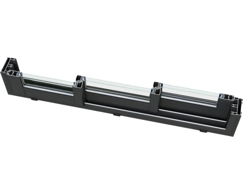 Profilé de fenêtre en aluminium et verre