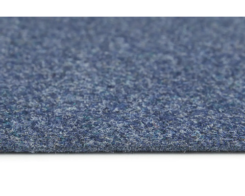 Nahaufnahme eines blauen Teppichbodens