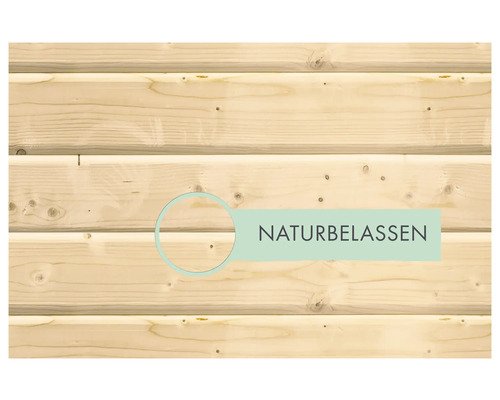 Naturbelassene Holzfassade