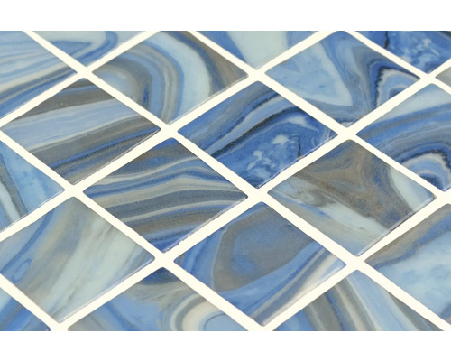 Gros plan de carreaux de mosaïque à aspect marbré