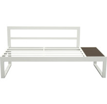 Banc de jardin avec espace de rangement latéral