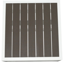 Table de jardin carrée avec structure à lattes