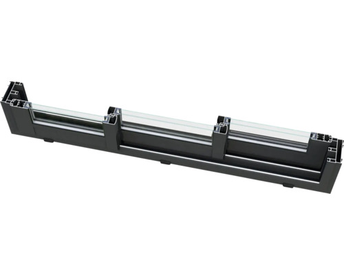 Vue de profil d''un cadre de fenêtre avec vitre