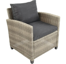 Gartensessel aus Rattan mit Polster