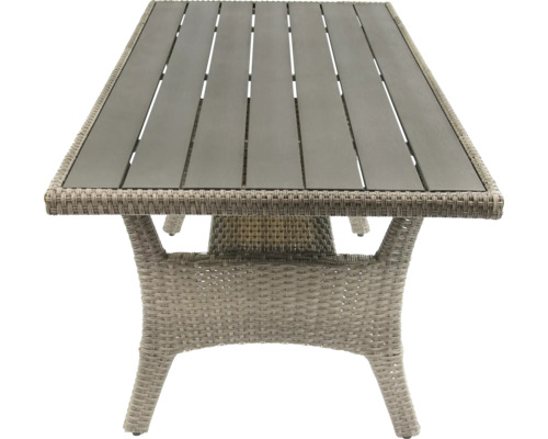 Rechteckiger Gartentisch mit Rattanoptik