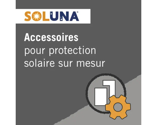 Logo Soluna. Accessoires pour protection solaire sur mesure.