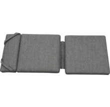 Graue Auflage für Gartenliege