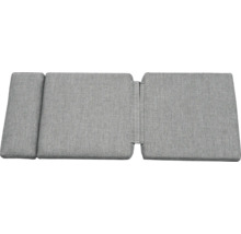 Coussin de bain de soleil de jardin gris en trois parties