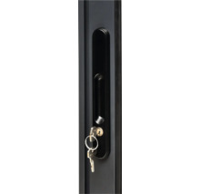 Garniture de porte avec clé dans la serrure