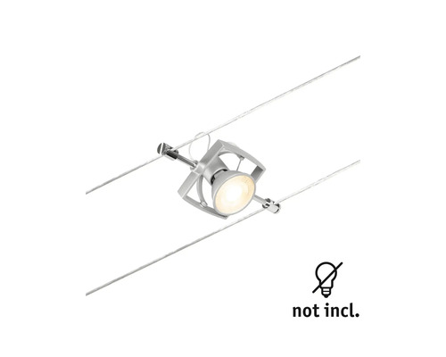 Seilsystemleuchte mit Symbol: Leuchtmittel nicht enthalten