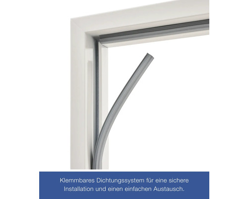 Dichtungsprofil in einem Fensterrahmen