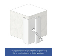 Befestigungsprofil mit Schraube zur einfachen Montage