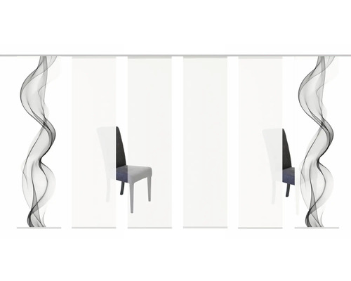 Panneau japonais avec motif ondulé et chaise