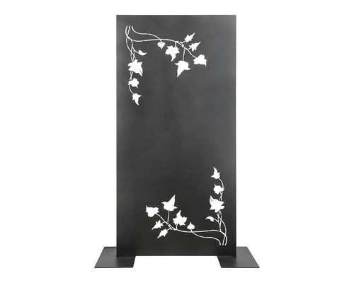 Panneau décoratif de jardin avec motif de plantes en métal