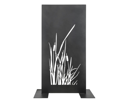 Brise-vue décoratif avec motif de quenouilles pour le jardin