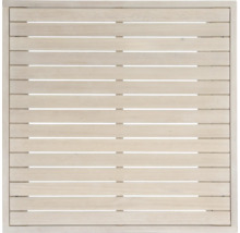 Quadratische Tischplatte aus Holzlatten