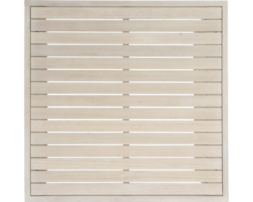 Quadratische Tischplatte aus Holzlatten