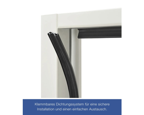 Klemmbares Dichtungsprofil zur Montage an Fenster oder Tür