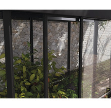 Serre Ivy plaques en polycarbonate 0,7 mm 124 x 64 cm noir