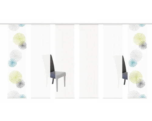 Panneaux japonais avec motif floral et chaise