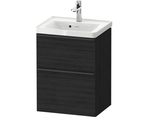 Meuble sous-lavabo avec deux tiroirs et lavabo à poser