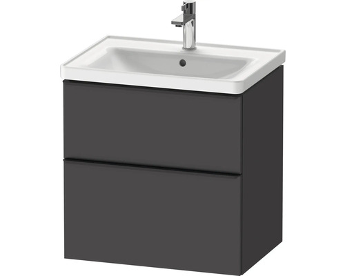 Meuble sous-lavabo avec deux tiroirs et lavabo à poser