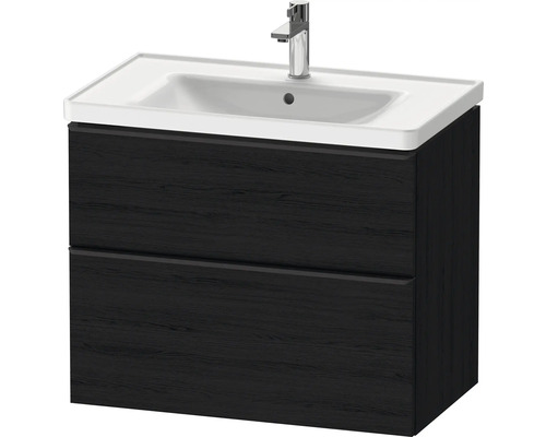 Meuble sous-lavabo avec deux tiroirs et lavabo à poser