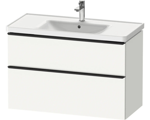 Meuble sous-lavabo avec deux tiroirs et vasque à poser