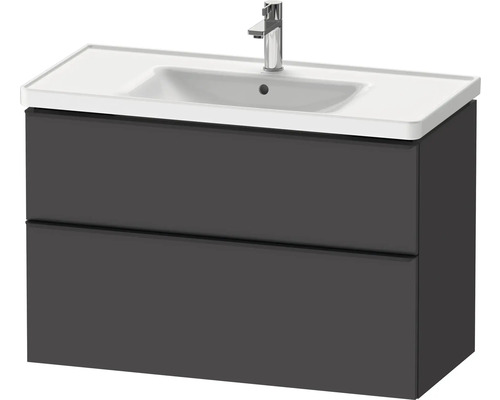 Meuble sous-lavabo avec deux tiroirs et lavabo