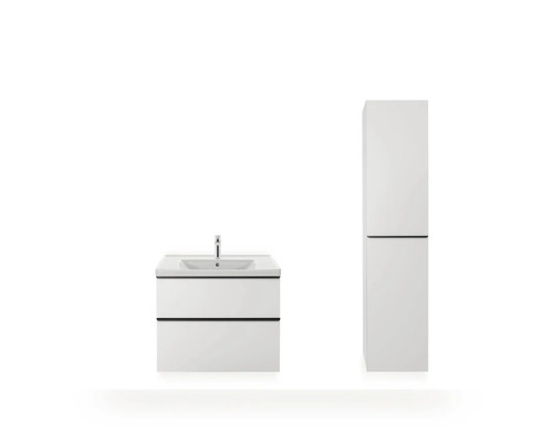 Meuble-lavabo avec meuble sous-vasque et armoire haute pour la salle de bain