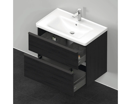 Meuble-lavabo avec deux tiroirs et robinetterie