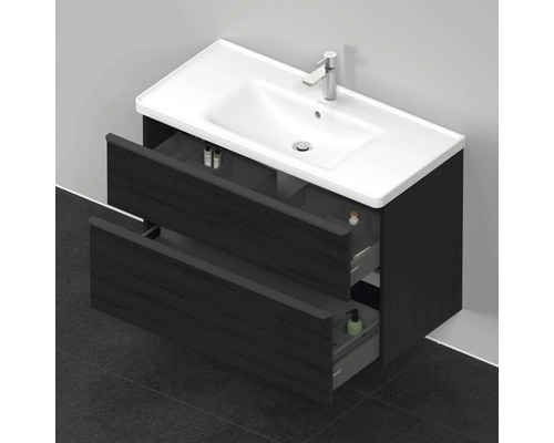 Meuble-lavabo avec meuble sous-vasque et deux tiroirs dans la salle de bains