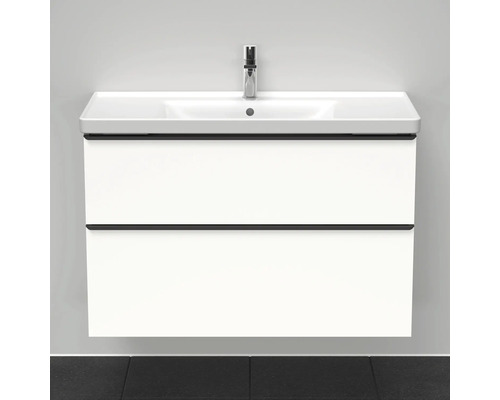 Meuble-lavabo avec deux tiroirs et robinetterie