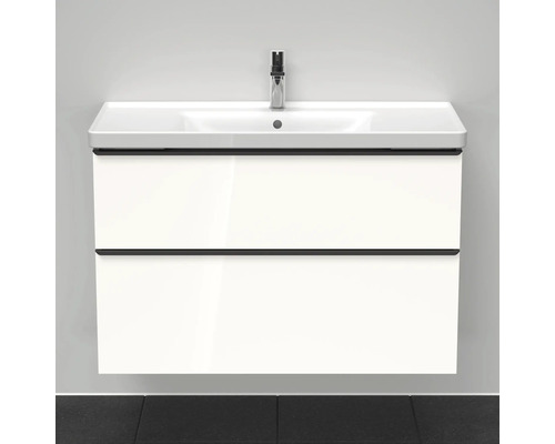 Meuble-lavabo avec deux tiroirs et lavabo à poser