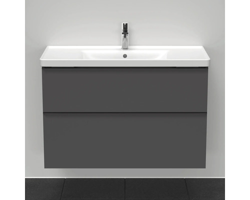 Meuble-lavabo avec deux tiroirs et robinet