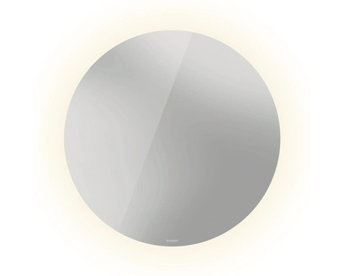 Miroir rond avec éclairage intégré pour salle de bain