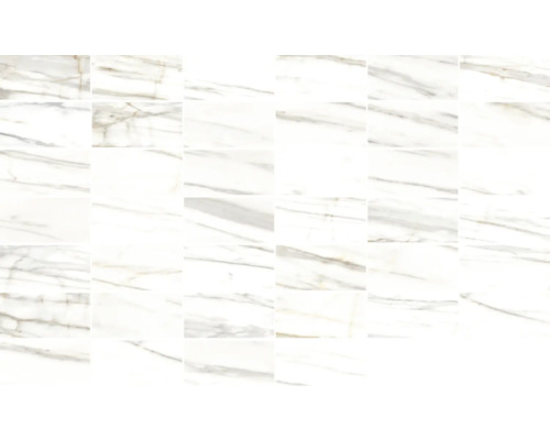 Échantillon de carreaux muraux blancs imitation marbre