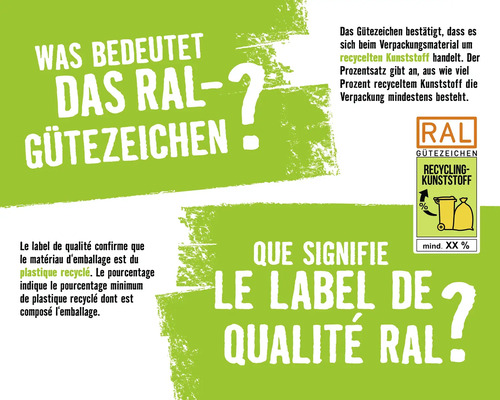 Informationen zum RAL Gütezeichen für recycelte Kunststoffe