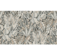 Papier peint intissé 39653-3 Ethno feuilles jungle gris