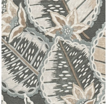 Papier peint intissé 39653-3 Ethno feuilles jungle gris