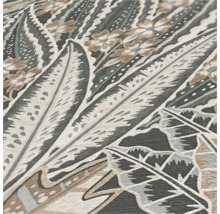 Papier peint intissé 39653-3 Ethno feuilles jungle gris