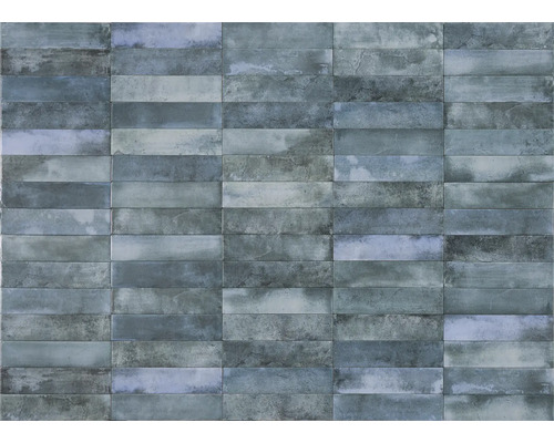 Mur de carreaux avec des carreaux rectangulaires