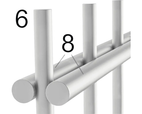 Vue détaillée d''un porte-serviettes en métal avec des barres