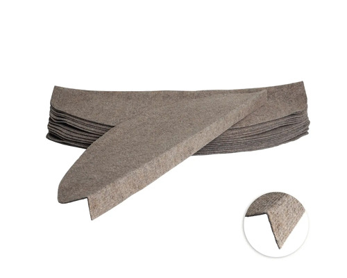 Set de tapis d'escalier Cannes semi-circulaire beige 22,5x65x3,5 cm 15 pièces Set de tapis d'escalier Cannes semi-circulaire beige 22,5x65x3,5 cm 15 pièces