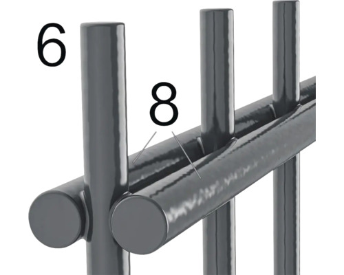 Gros plan d''une structure de grille metallique avec des marquages numeriques pour les specifications techniques.